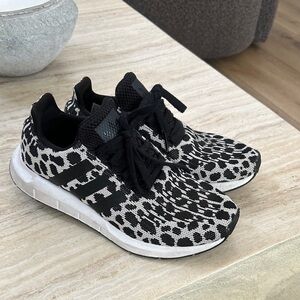 adidas Black and White Athletic Shoes